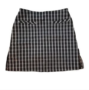Cracked Wheat Black And White Plaid Size 6 Skirt